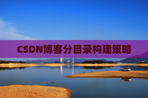 CSDN博客分目录构建策略